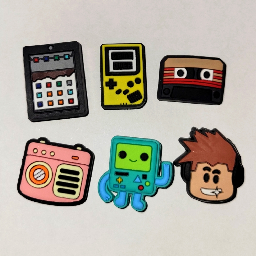 6 Assorted Jibbitz Charms